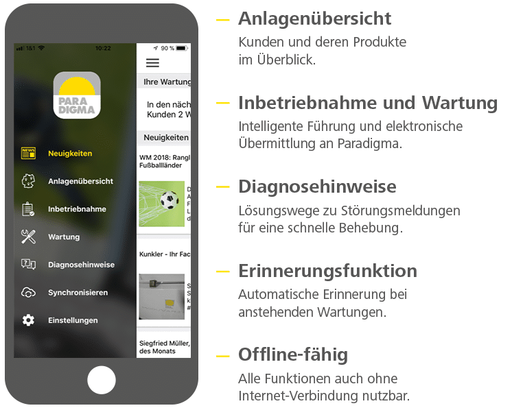 Solar APP für iOS