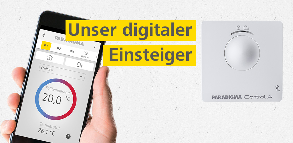 Heizungsregler Control A Bedienung per App