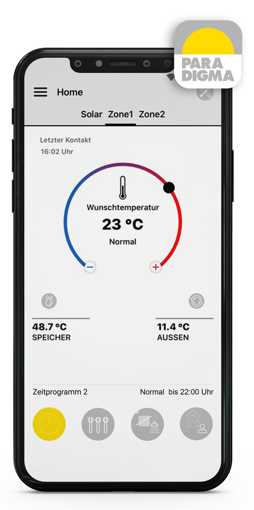 Paradigma Heizungs App