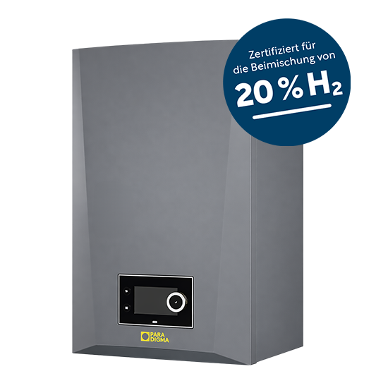 PMI von der Marke Paradigma frontal an einer Wand 